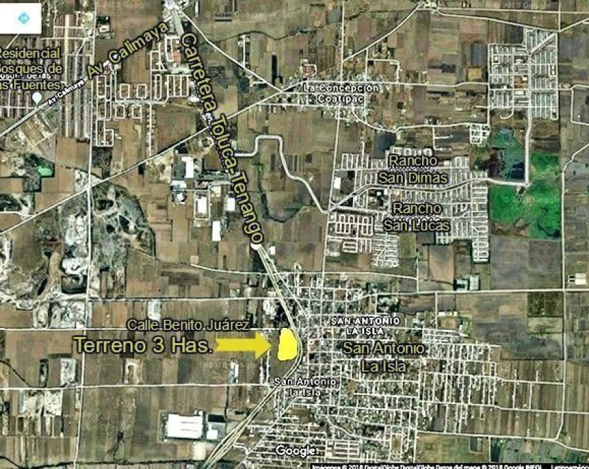 Vendo terreno 2.6 Has San Antonio la Isla
