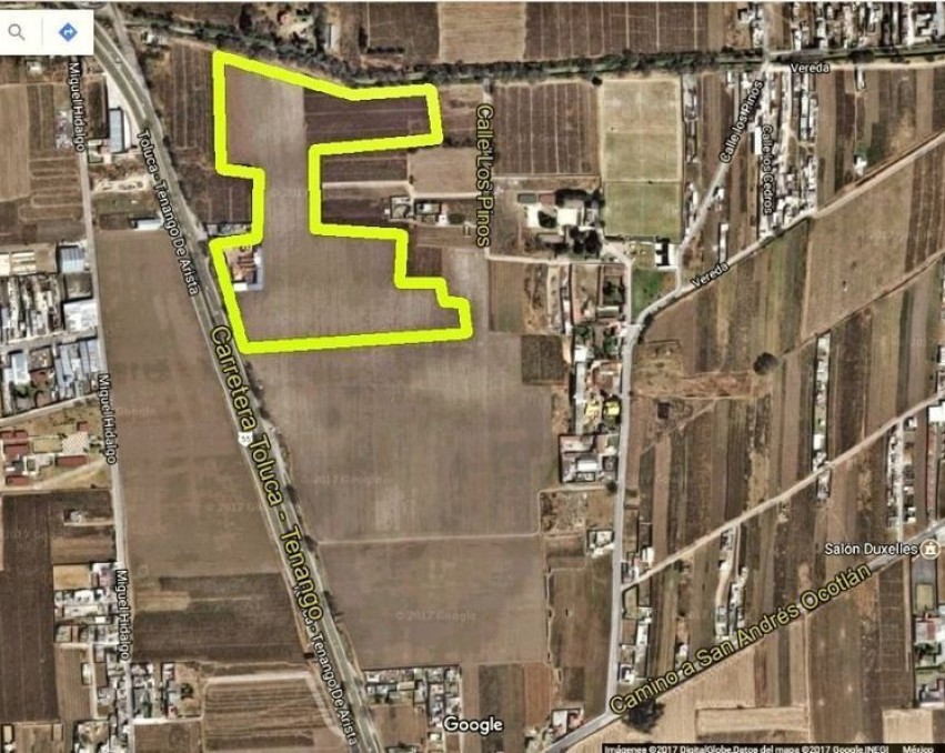 Venta de Terreno de 9.2 Has a 10 mins de Metepec